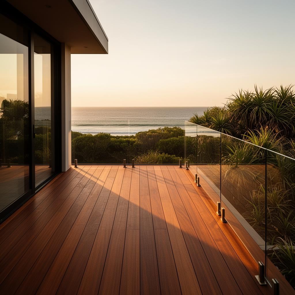 Restored hardwood deck